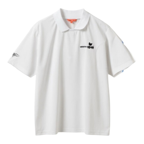 Beams Golf Woodstock Collab Polo in White NWT - Picture 1 of 9